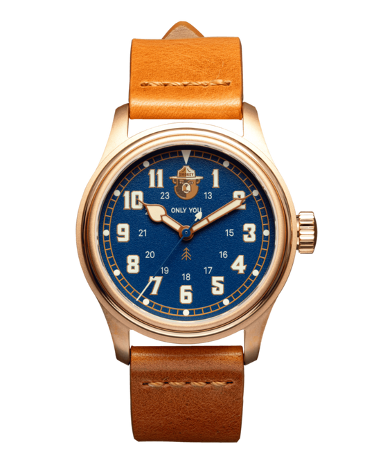 The Smokey Bear 80th Anniversary Edition Watch (Brilliant Blue) - VERO Watch Company