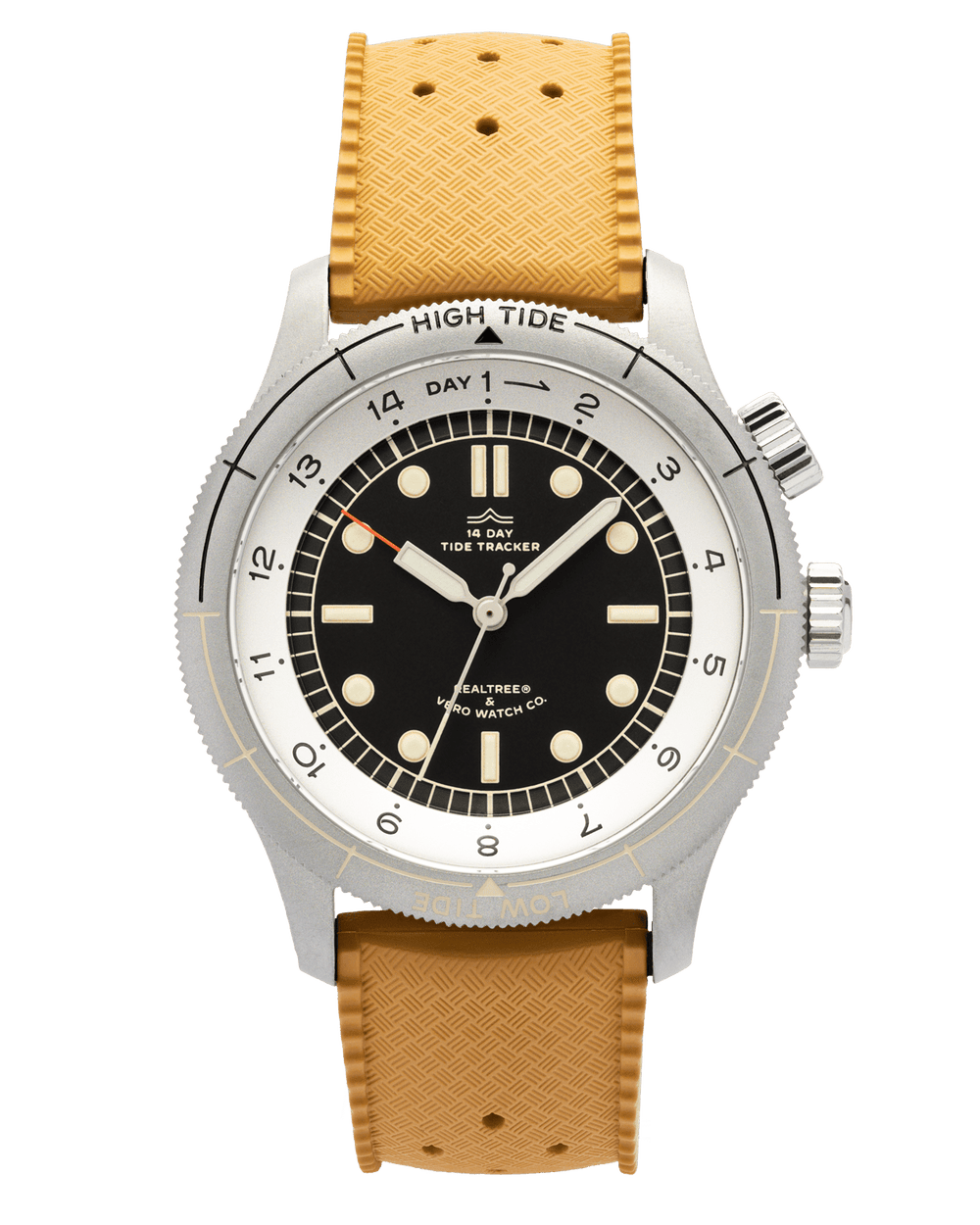 20mm Expedition Gold FKM Rubber Strap - VERO Watch Company