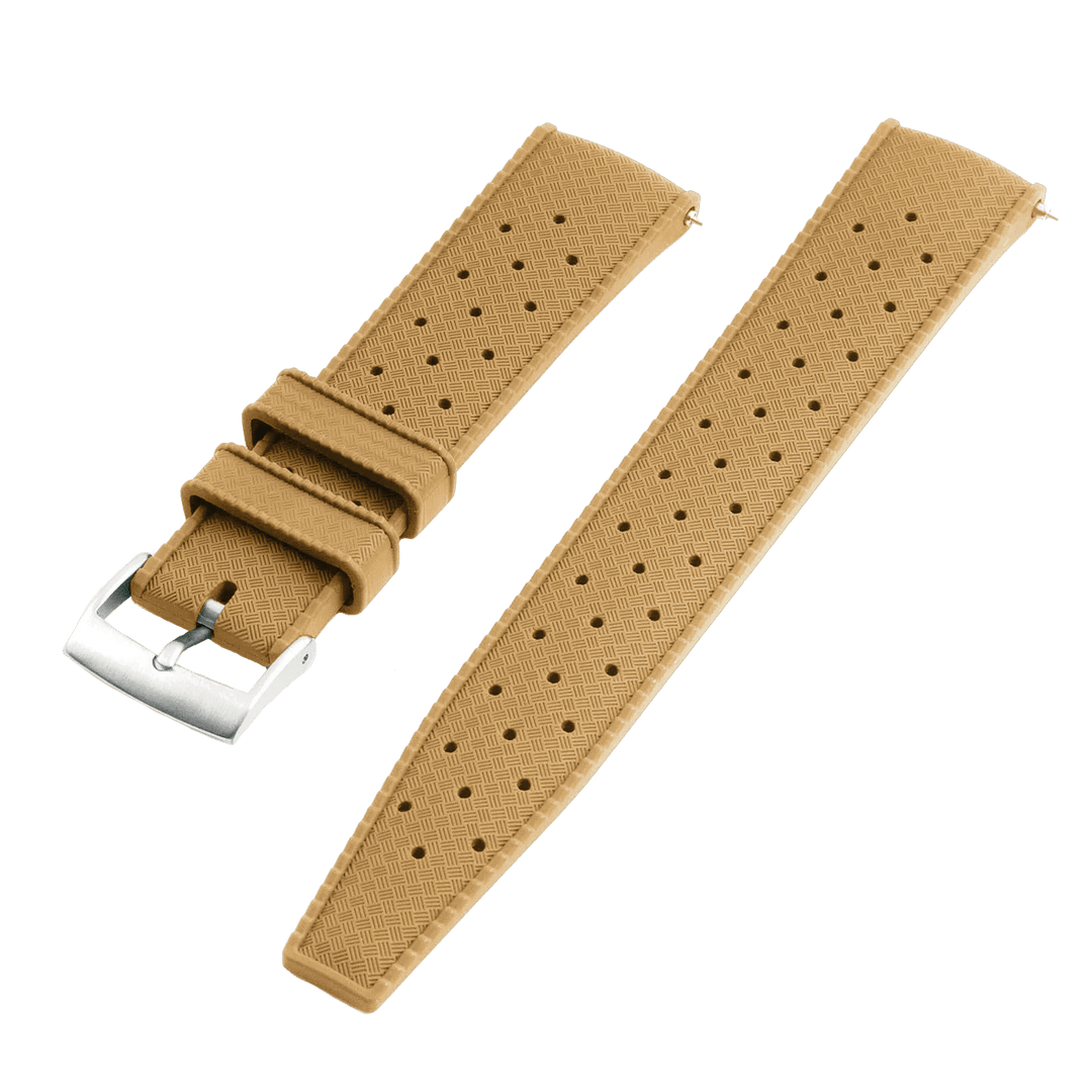 20mm Expedition Gold FKM Rubber Strap - VERO Watch Company