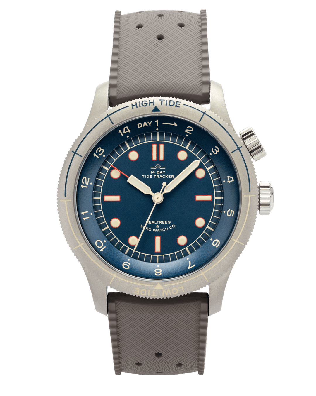 20mm Vintage Khaki FKM Rubber Strap - VERO Watch Company