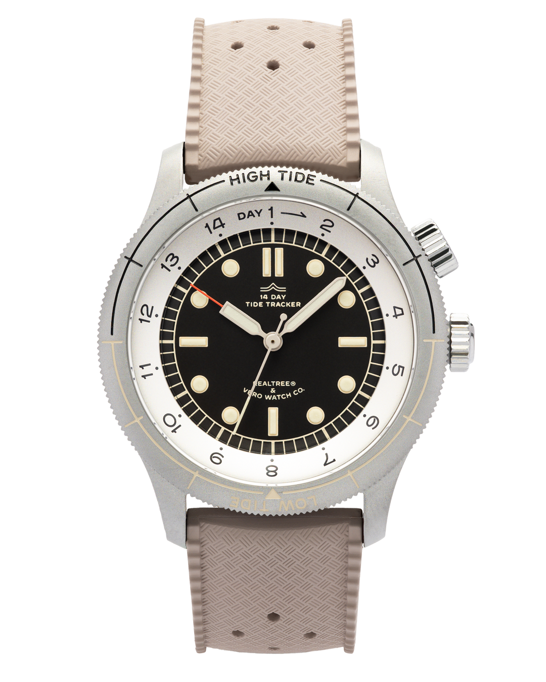 20mm Vintage Khaki FKM Rubber Strap