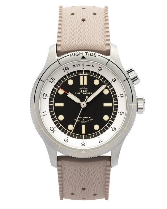 20mm Vintage Khaki FKM Rubber Strap