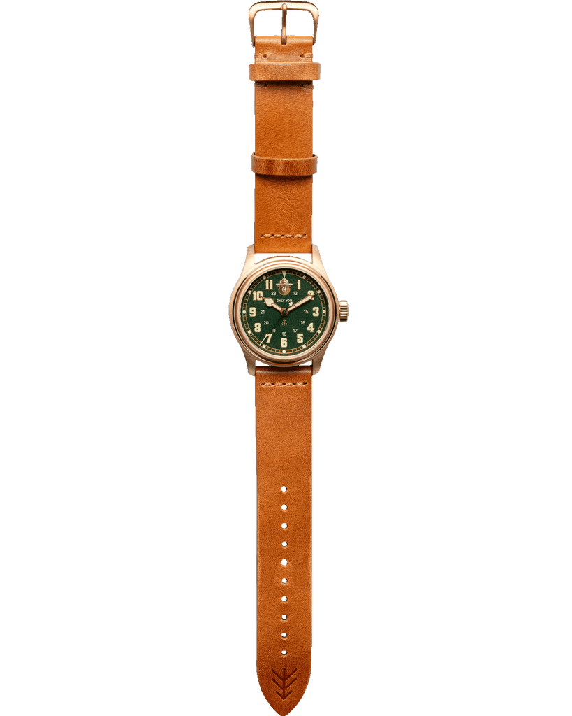 Smokey Bear Leather Watch Straps – VERO Watch Company Smokey Bear Leather Watch Straps – VERO Watch Company