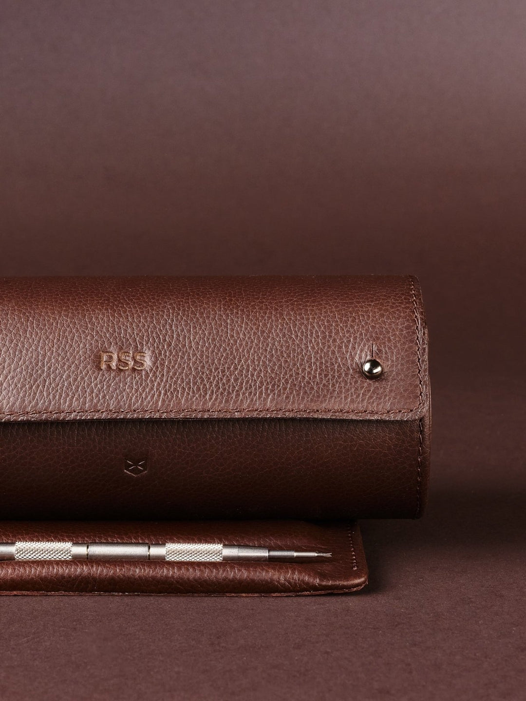 Capra Leather Travel Watch Case · Black - VERO Watch Company