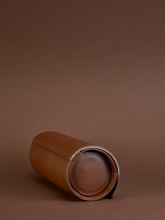 Capra Leather Travel Watch Case · Brown - VERO Watch Company