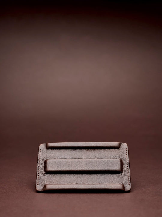 Capra Leather Travel Watch Case · Dark Brown - VERO Watch Company