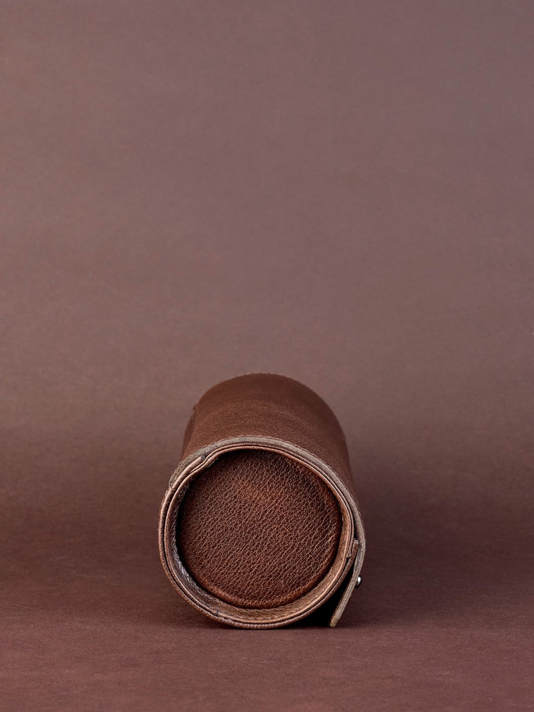 Capra Leather Travel Watch Case · Dark Brown - VERO Watch Company