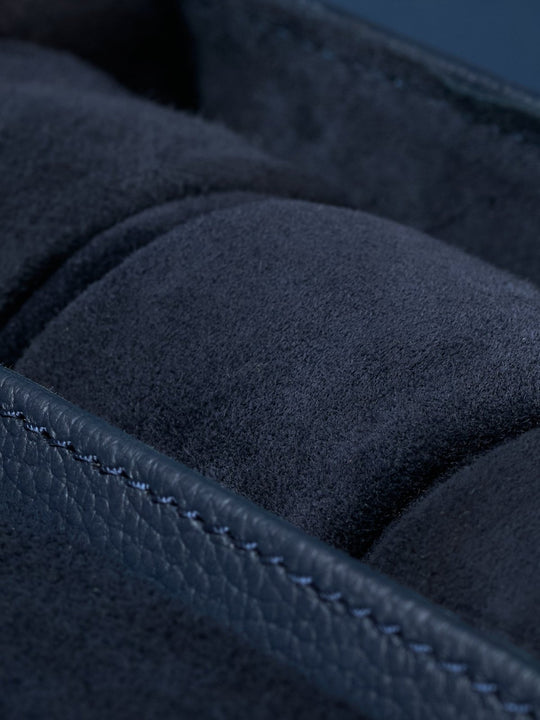 Capra Leather Travel Watch Case · Navy - VERO Watch Company