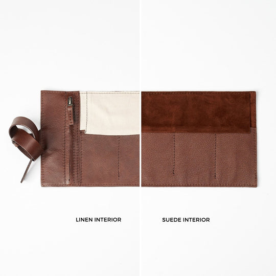 Capra Leather Watch Roll · Brown - VERO Watch Company