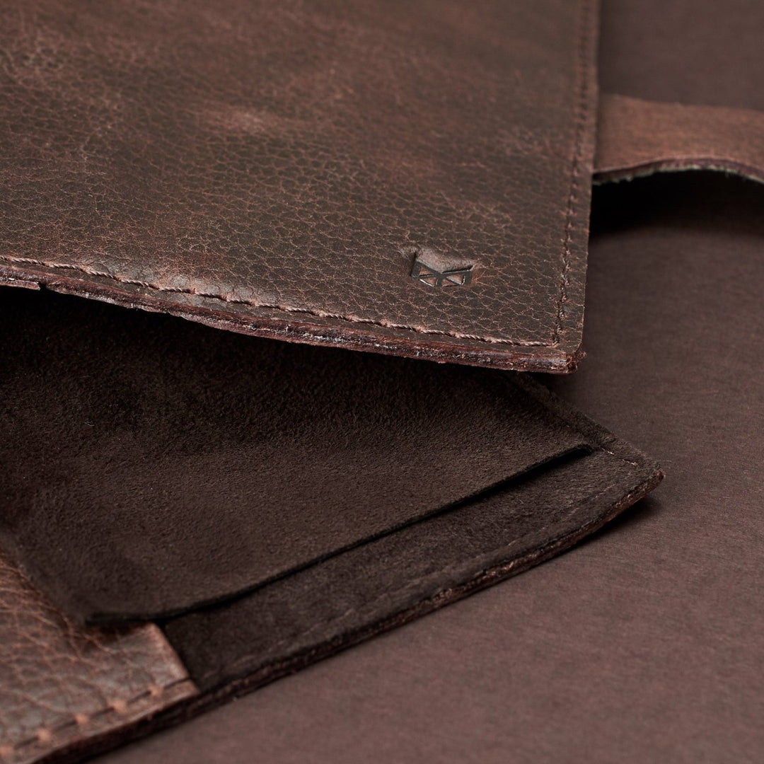 Capra Leather Watch Roll · Dark Brown - VERO Watch Company