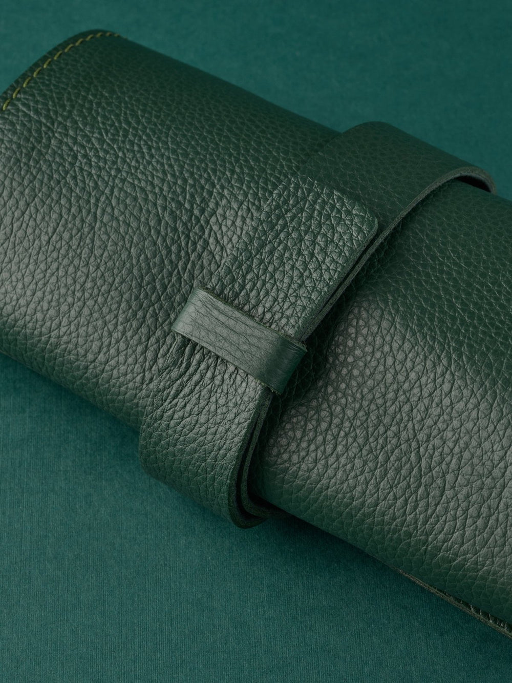 Capra Leather Watch Roll · Green - VERO Watch Company