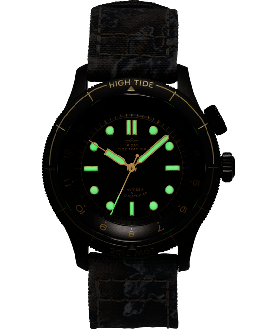 Realtree Tide Tracker Midnight Black - VERO Watch Company