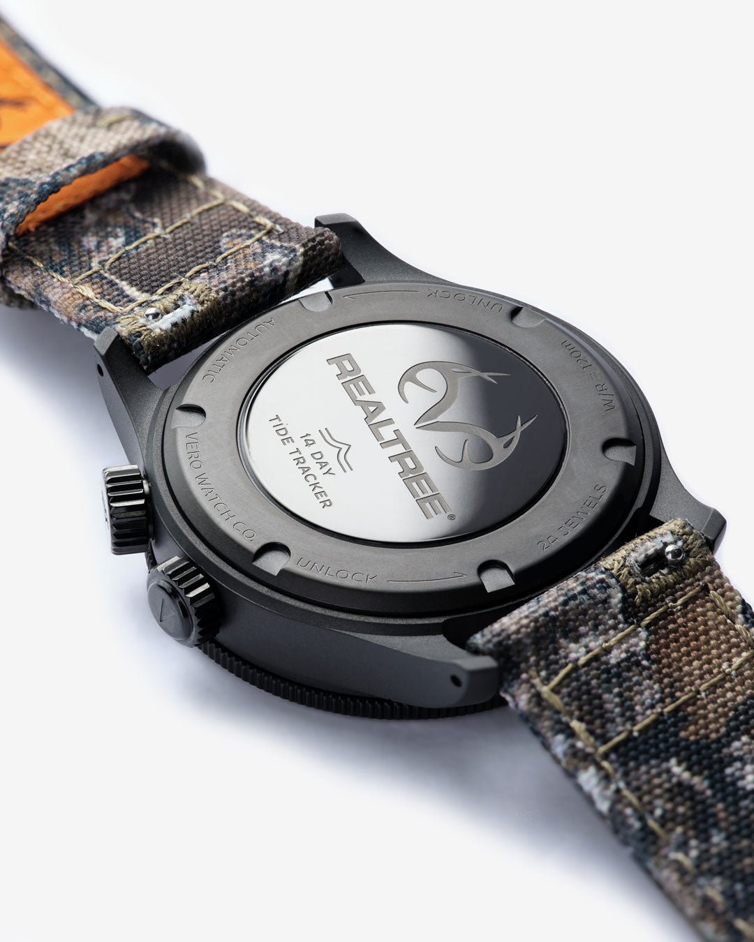 Realtree Tide Tracker Midnight Black - VERO Watch Company