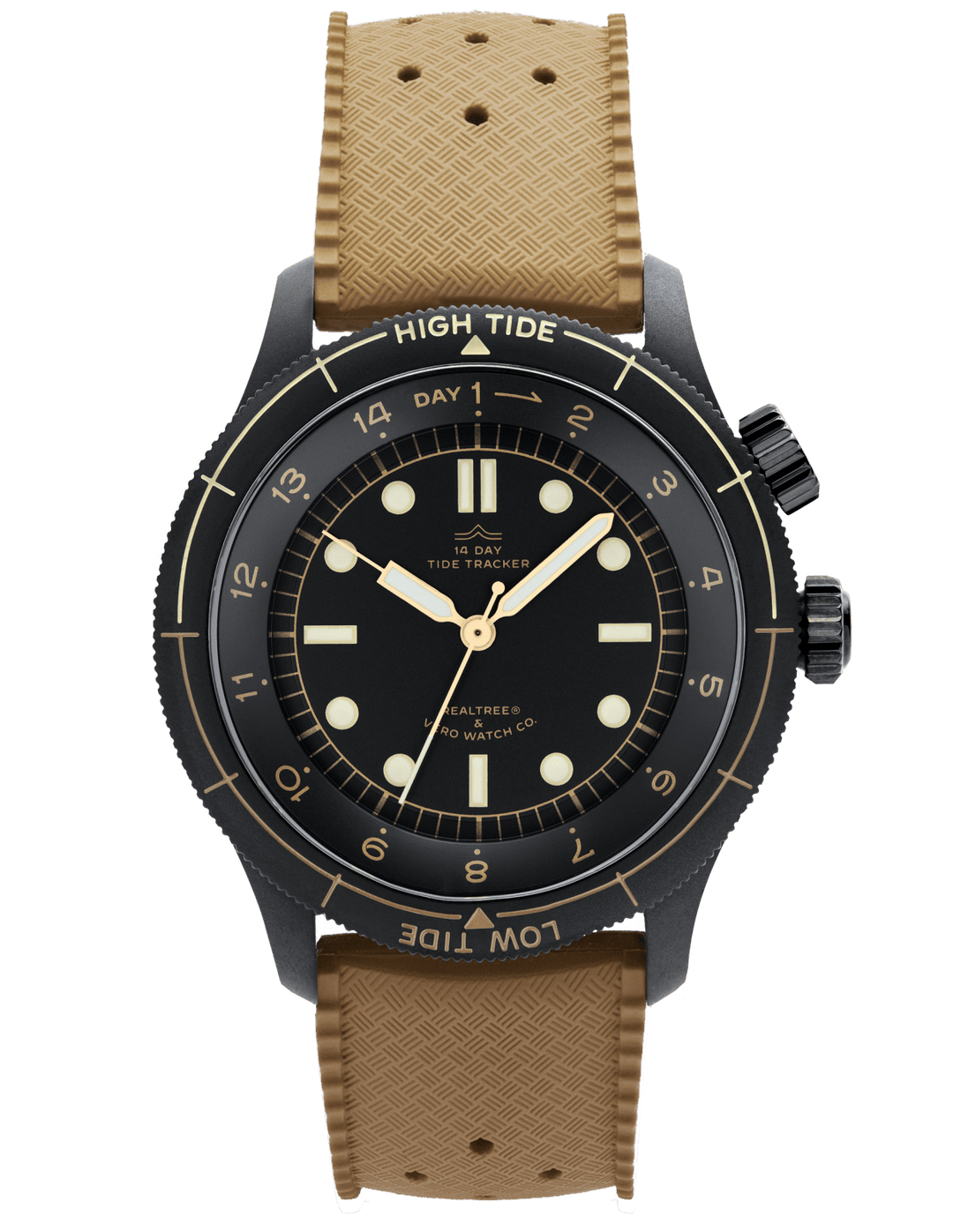 Realtree Tide Tracker Midnight Black - VERO Watch Company