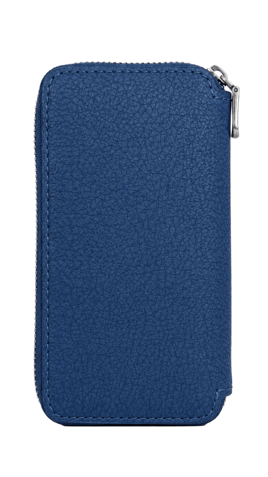 Smokey Bear Leather Travel Case - Pebble Blue - VERO Watch Company