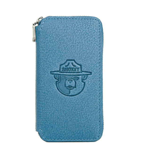 Smokey Bear Leather Travel Case - Pebble Blue - VERO Watch Company