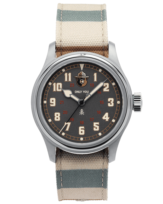 Smokey Bear Striped Canvas NATO Strap - VERO Watch Company