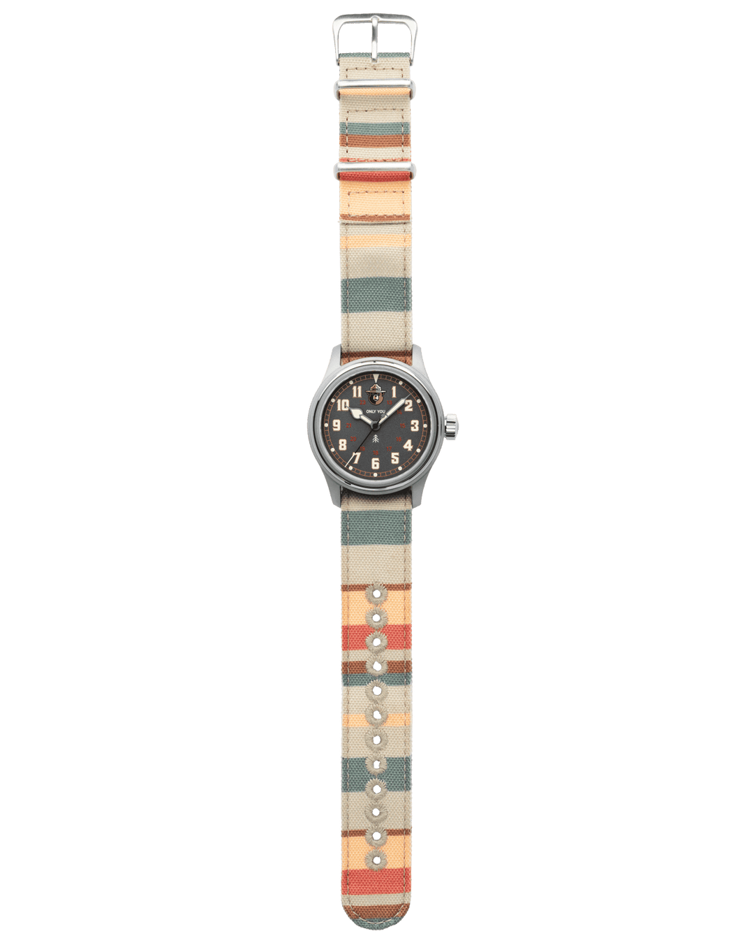 Smokey Bear Striped Canvas NATO Strap - VERO Watch Company