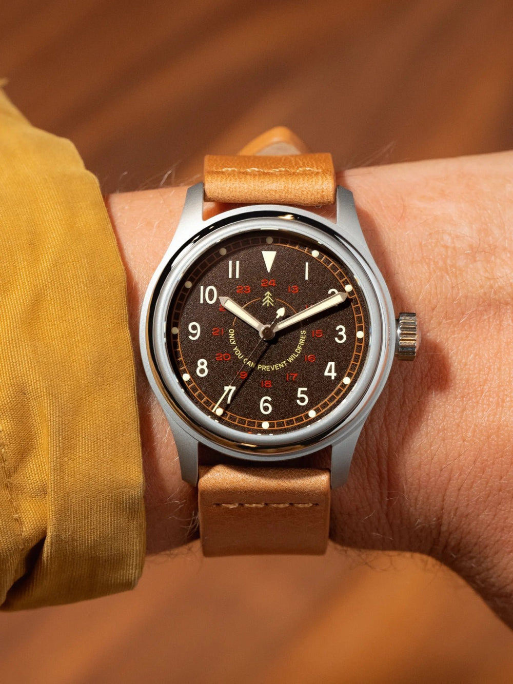 Smokey Bear Watch Leather Strap - VERO Watch Company